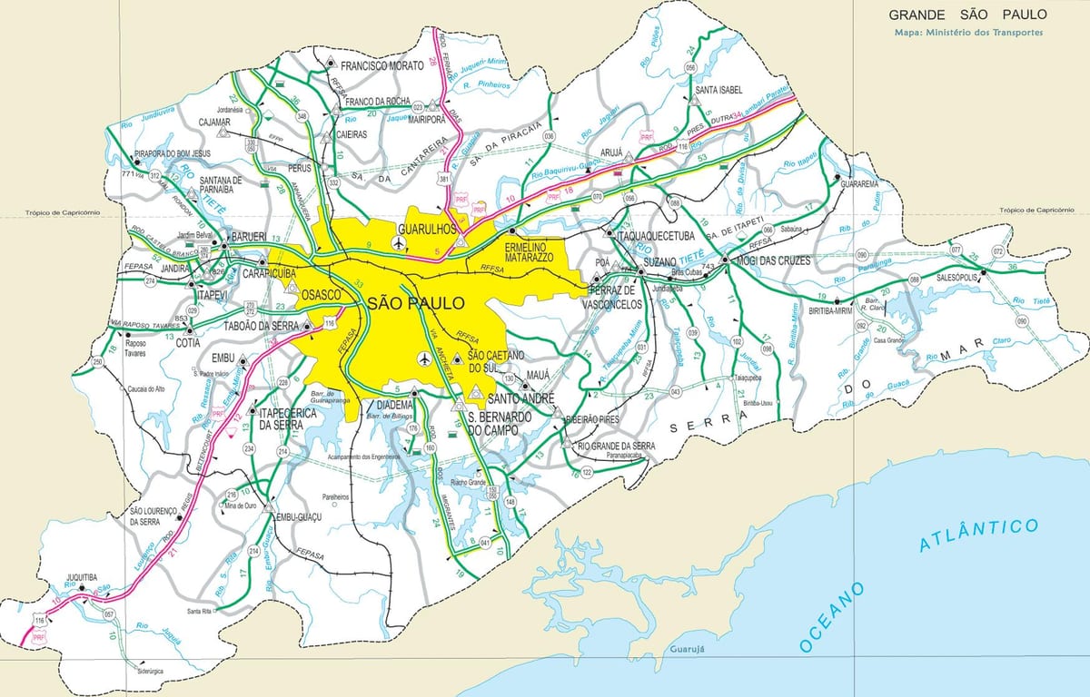 mapas de São Paulo
