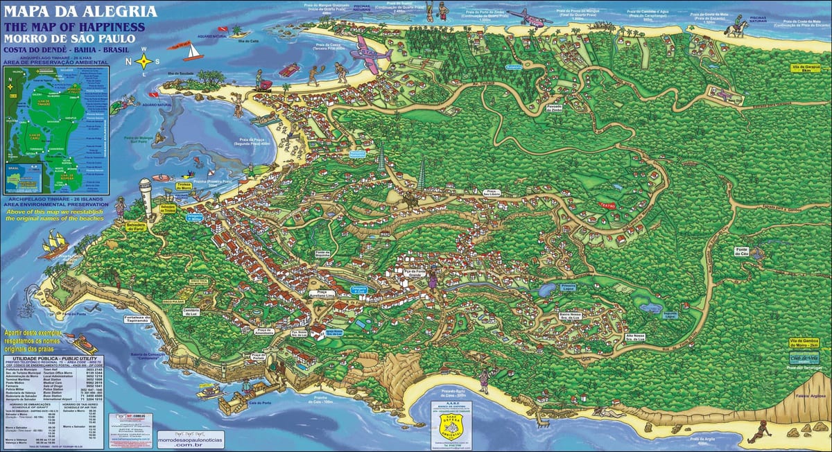 morro de São Paulo mapa