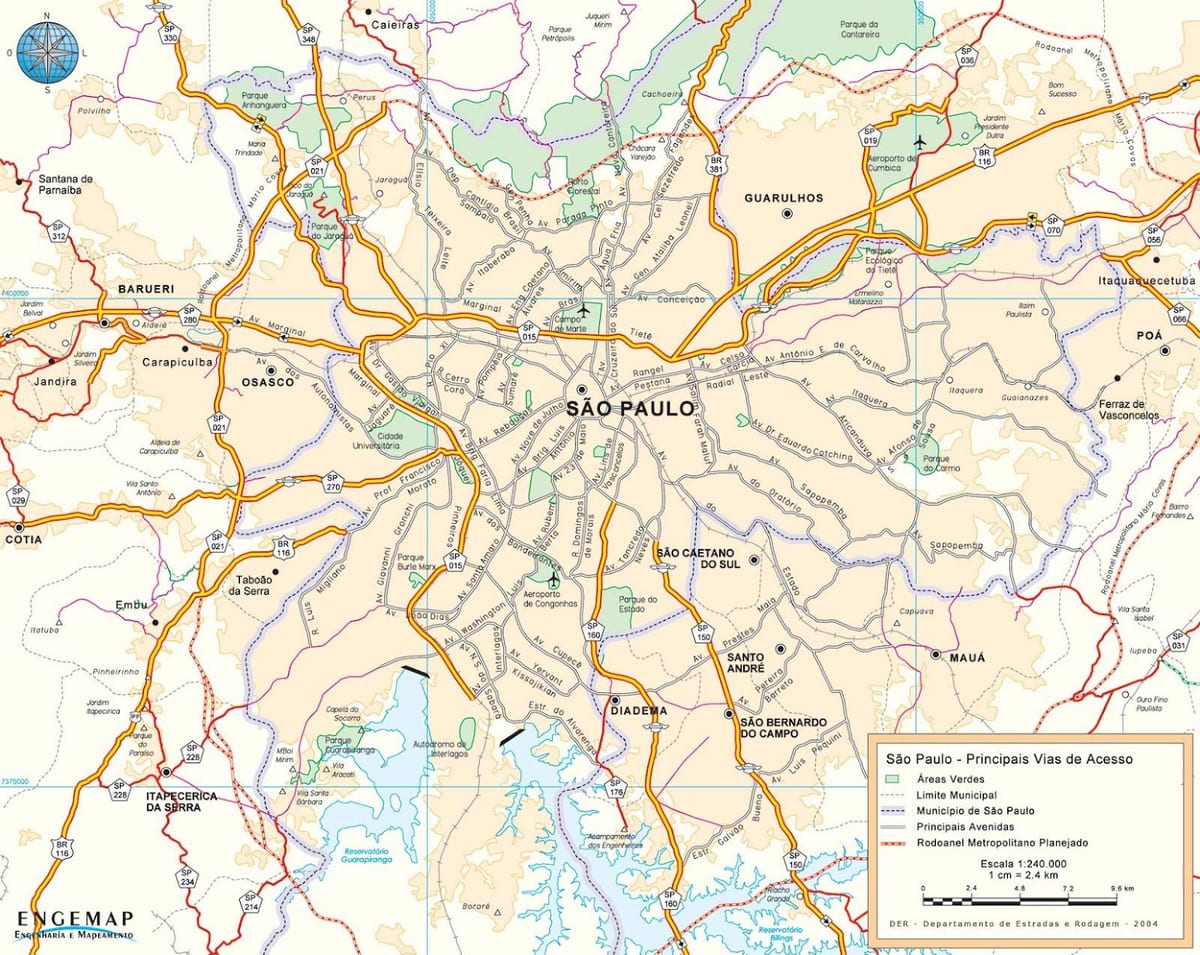 mapa de São Paulo