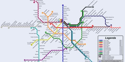 São Paulo tranvía mapa