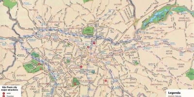 São Paulo xardín mapa